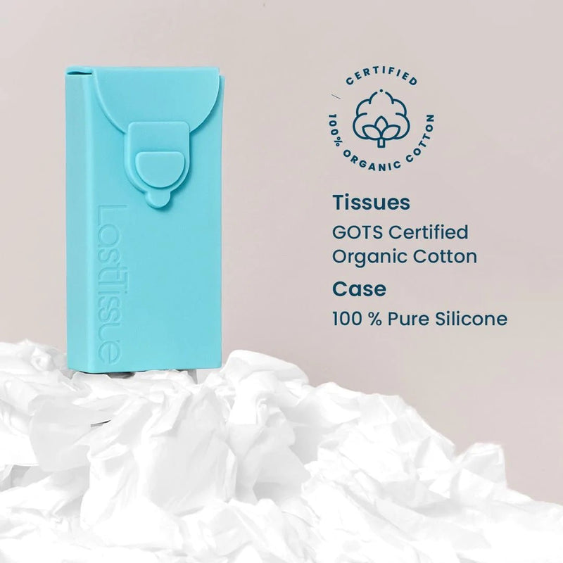 Paquet de 6 mouchoirs coton bio réutilisables – dès 5 ans-Vert-Paquet de mouchoirs-Nature For Kids-Nature For Kids-3
