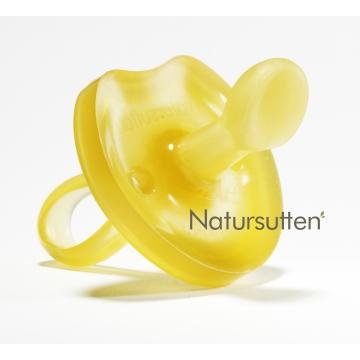 Sucette ronde « butterfly » de forme anatomique / orthodontique en latex 100% naturel - à partir de la naissance-M - 6 à 12m-Sucette-Natursutten-Nature For Kids-1