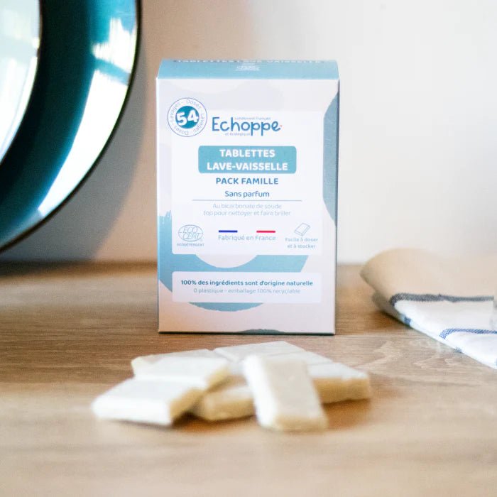 Tablettes Lave-vaisselle - végan & Ecocert – dès la naissance-54 doses-Droguerie écologique-Echoppe-Nature For Kids-1