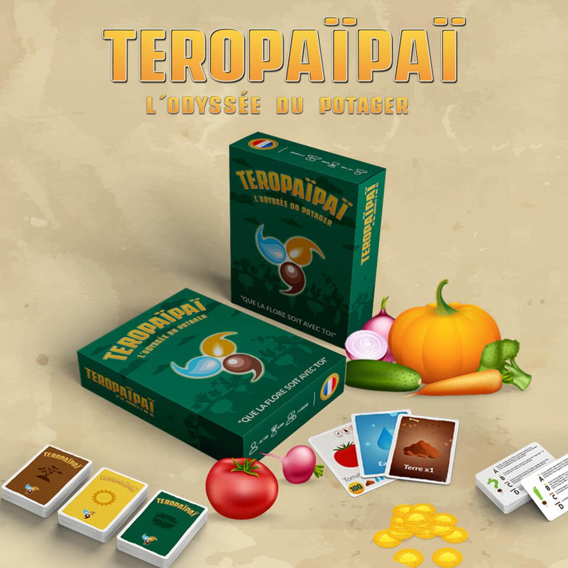 Teropaïpaï, l’odyssée du potager – dès 10 ans--Jeux de société-Dr Jonquille & Mr Ail-Nature For Kids-1