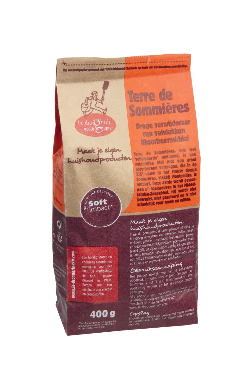 Terre de Sommières - sac kraft 400 g--Droguerie écologique-La droguerie écologique-Nature For Kids-2