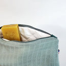 Trousse de toilette en Coton Bio - divers coloris-Vichy orange-Rangements pour bébé-Papate-Nature For Kids-9